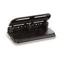 24-Sheet Easy Touch Two- to Seven-Hole Precision-Pin Punch, 9/32" Holes, Black