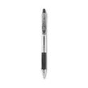 EasyTouch Ballpoint Pen, Retractable, Fine 0.7 mm, Black Ink, Clear Barrel, Dozen