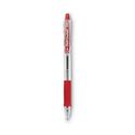 EasyTouch Ballpoint Pen, Retractable, Fine 0.7 mm, Red Ink, Clear Barrel, Dozen