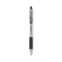 EasyTouch Ballpoint Pen, Retractable, Medium 1 mm, Black Ink, Clear Barrel, Dozen