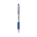 EasyTouch Ballpoint Pen, Retractable, Medium 1 mm, Blue Ink, Clear Barrel, Dozen