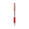 EasyTouch Ballpoint Pen, Retractable, Medium 1 mm, Red Ink, Clear Barrel, Dozen