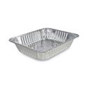 Aluminum Steam Table Pans, Half-Size Deep, 400 Gauge, 2.56" Deep, 10.38 x 12.75, 100/Carton