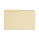 TOP TAB FILE FOLDERS, 1/2-CUT TABS: ASSORTED, LEGAL SIZE, 0.75" EXPANSION, MANILA, 100/BOX