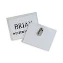 Name Badge Kits, Top Load, 3 1/2 x 2 1/4, Clear, 50/Box