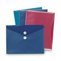 Poly Envelopes, Letter Size, Assorted Colors, 4/Pack