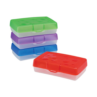 Pencil Box, 8.38 x 5.63 x 2.5, Randomly Assorted Colors