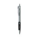 Comfort Grip Gel Pen, Retractable, Medium 0.7 mm, Black Ink, Gray/Black/Silver Barrel, 36/Pack