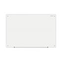 Frameless Glass Marker Board, 36 x 24, White Surface