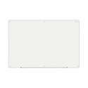 Frameless Glass Marker Board, 72" x 48", White Surface