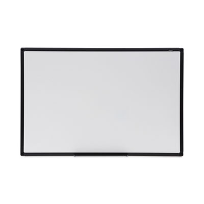 Design Series Deluxe Dry Erase Board, 36" x 24", White Surface, Black Anodized Aluminum Frame