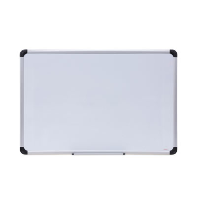 Magnetic Steel Dry Erase Marker Board, 36" x 24", White Surface, Satin Aluminum Frame