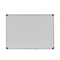 Deluxe Porcelain Magnetic Dry Erase Board, 48 x 36, White Surface, Silver/Black Aluminum Frame