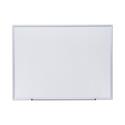 Deluxe Melamine Dry Erase Board, 48 x 36, Melamine White Surface, Silver Aluminum Frame