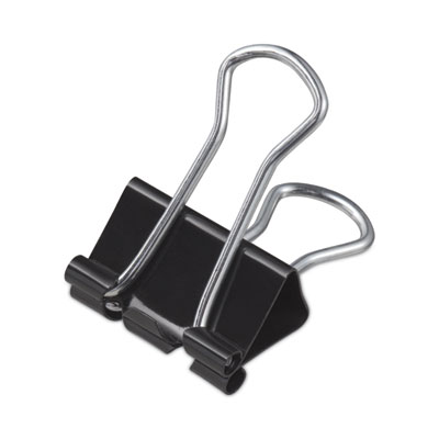 Binder Clips, Small, Black/Silver, 12/Box