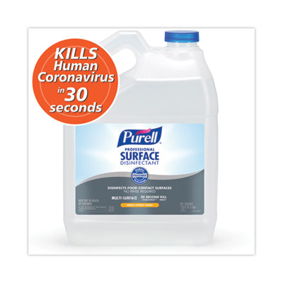 Professional Surface Disinfectant, Fresh Citrus, 1 gal Bottle, 4/Carton