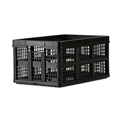 Filing/Storage Tote, Letter Files, 20.13" x 14.63" x 10.75", Black