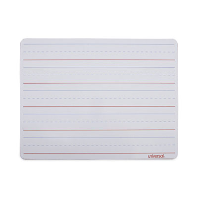 Lap/Learning Dry-Erase Board, Manuscript Penmanship Ruled, 11.75" x 8.75", White Surface, 6/Pack