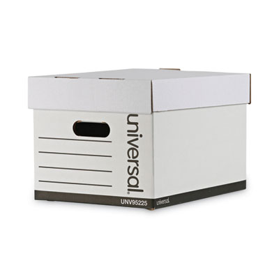 Professional-Grade Heavy-Duty Storage Boxes, Letter/Legal Files, White, 12/Carton