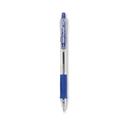 EasyTouch Ballpoint Pen, Retractable, Fine 0.7 mm, Blue Ink, Clear Barrel, Dozen