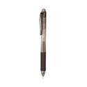 EnerGel-X Gel Pen, Retractable, Fine 0.5 mm Needle Tip, Black Ink, Clear/Black Barrel, 24/Pack