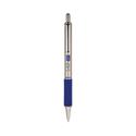 F-402 Ballpoint Pen, Retractable, Fine 0.7 mm, Blue Ink, Stainless Steel/Blue Barrel, 2/Pack