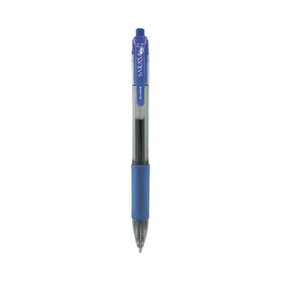 Sarasa Dry Gel X20 Gel Pen, Retractable, Medium 0.7 mm, Blue Ink, Clear/Blue Barrel, 36/Pack