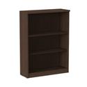 Alera Valencia Series Bookcase, Three-Shelf, 31.75w x 14d x 39.38h, Espresso