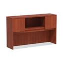 Alera Valencia Series Hutch with Doors, 4 Compartments, 58.88w x 15d x 35.38h, Medium Cherry