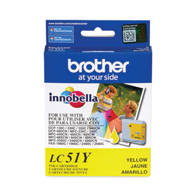 LC51Y Innobella Ink, 400 Page-Yield, Yellow