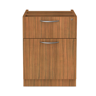 Alera Valencia Series Hanging Pedestal File, Left/Right, 2-Drawer: Box/File, Legal/Letter, Modern Walnut,15.63 x 20.5 x 19.25