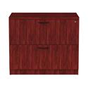 Alera Valencia Series Lateral File, 2 Legal/Letter-Size File Drawers, Mahogany, 34" x 22.75" x 29.5"