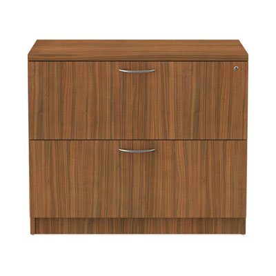 Alera Valencia Series Lateral File, 2 Legal/Letter-Size File Drawers, Modern Walnut, 34" x 22.75" x 29.5"