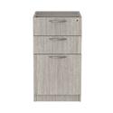 Alera Valencia Series Full Pedestal File, Left/Right, 3-Drawers: Box/Box/File, Legal/Letter, Gray, 15.63" x 20.5" x 28.5"