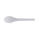 Plantware Compostable Cutlery, Spoon, 6", Pearl White, 50/Pack, 20 Pack/Carton