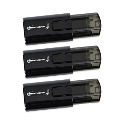 USB 3.0 Flash Drive, 8 GB, 3/Pack