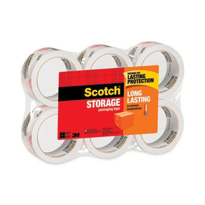 Storage Tape, 3" Core, 1.88" x 54.6 yds, Clear, 6/Pack