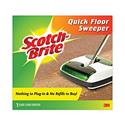 Quick Floor Sweeper, 42" Aluminum Handle, White/Gray/Green