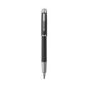 IM Premium Roller Ball Pen, Stick, Fine 0.7 mm, Black Ink, Black/Chrome Barrel