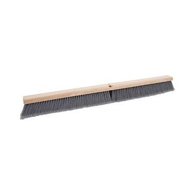 Floor Brush Head, 3" Gray Flagged Polypropylene Bristles, 36" Brush