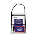 2-Pocket Shop Ticket Holder w/Setrap, Black Stitching, 150-Sheet, 9 x 12, 15/Box