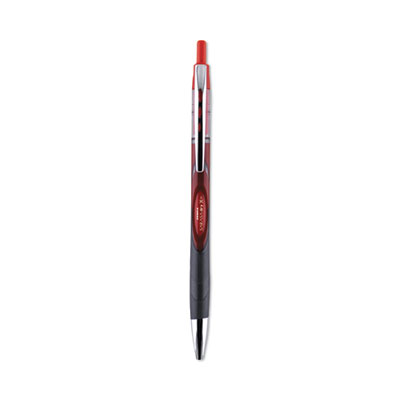 Sarasa Dry Gel X30 Gel Pen, Retractable, Medium 0.7 mm, Red Ink, Red/Black/Silver Barrel, 12/Pack