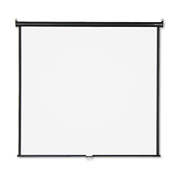 Wall or Ceiling Projection Screen, 70 x 70, White Matte Finish