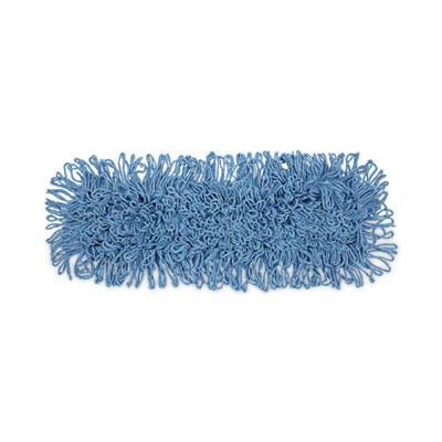 Mop Head, Dust, Looped-End, Cotton/Synthetic Fibers, 24 x 5, Blue