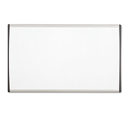 ARC Frame Cubicle Board, Magnetic Dry Erase, 30" x 18", White Surface, Satin Aluminum Frame