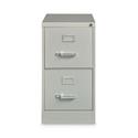 Vertical Letter File Cabinet, 2 Letter Size File Drawers, Light Gray, 15 x 26.5 x 28.37