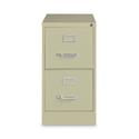 Vertical Letter File Cabinet, 2 Letter-Size File Drawers, Putty, 15 x 26.5 x 28.37