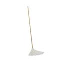 Handle/Deck Mops, #12 White Rayon Head, 48" Natural Wood Handle, 6/Pack