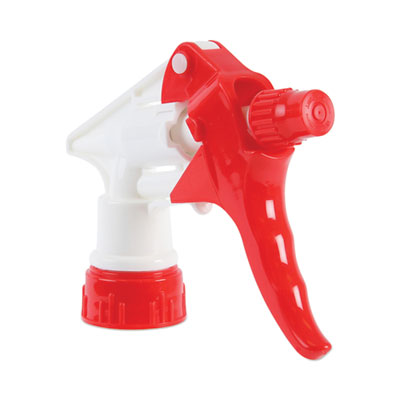 Trigger Sprayer 250, 8" Tube, Fits 16-24 oz Bottles, Red/White, 24/Carton