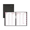 CoilPro Weekly Appointment Book in Columnar Format, 11 x 8.5, Black Lizard-Look Cover, 12-Month (Jan to Dec): 2025